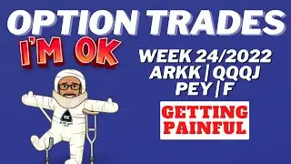Options Portfolio Weekly Update Week 24 2022 | Getting Painful | ARKK | PEY | F | QQQJ