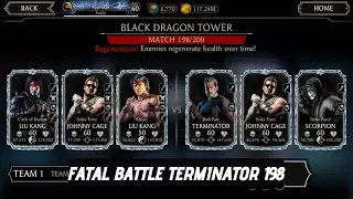 Mortal Kombat (MK) Mobile Fatal Black Dragon Tower (BDT) Diamond Terminator Spec Ops Team 198