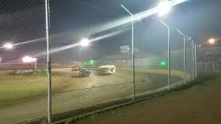 The bus races in Cedar Lake