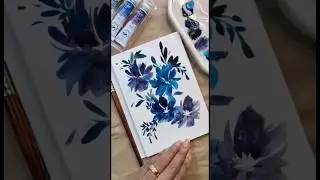 Swatching granulating watercolours by White Nights #watercolourflowers