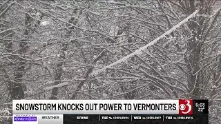 Snow knocks out power to thousands across our region