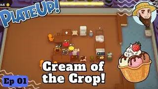Cream of the Crop! - Solo Play PlateUp! I Part 1 #icecream   #theontariogardener #plateup #sundaes