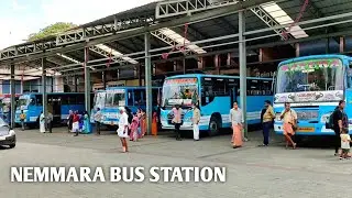 Nemmara Bus Stand, Palakkadu District, Kerala, Nemmara ksrtc Bus
