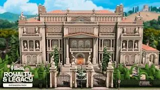 MEDITERRANEAN LUXURY PALACE (NO CC) 👑 - The Sims 4 Royalty and Legacy Relaxing Speed Build
