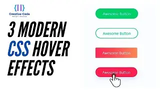 3 Awesome CSS Button Hover Animation Effect using HTML & CSS