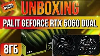 Распаковка и обзор видеокарты PALIT GeForce RTX 5060 DUAL 8G!