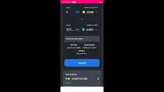 Core mining testnet price update 1 tCore=577.116 sUSDT Price updated dated 21.12.22