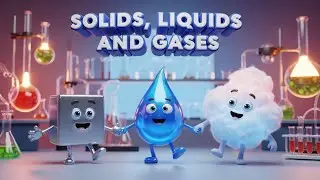 States of Matter Song for Kids | Solid, Liquid, Gas in 3D Pixar Style!