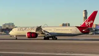 Virgin Atlantic Boeing 787-9 Dreamliner lands at Las Vegas | G-VNYL