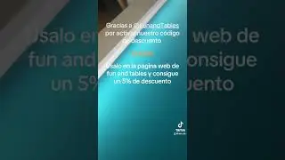 Aqu&iacute; ten&eacute;is nuestro c&oacute;digo para usar en @FunandTables &ldquo;DOSD6&rdquo; os dar&aacute; un 5% de descuento en su web