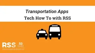Transportation Apps Tech How to with RSS