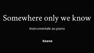 Somewhere only we know piano