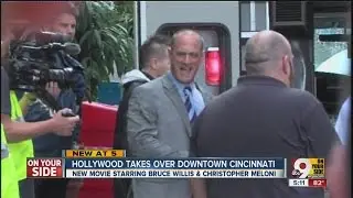 Christopher Meloni tapes scene for new movie Marauders in downtown Cincinnati