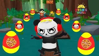 Tag with Ryan DOUBLE EGG SURPRISE - Combo Panda vs Red T-Shirt Ryan - Run Gameplay !