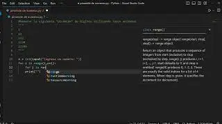 Pirámide de números en Python