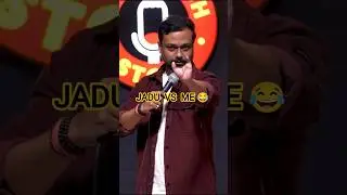 JADU VS ME 😂#funny #standupcomedy #standupclips #shorts #crazycomedy #micdropcomedy #fyp #befunnynow