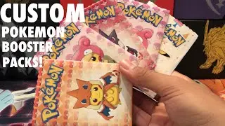 *NEW*5 CUSTOM POKEMON BOOSTER PACKS OPENING!!!(EX IN EVERY PACK!)