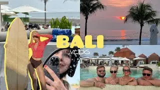 BALI SURF VLOG: лучший серф кэмп Windy Sun Кута | встреча НГ 2024 на Бали | цены, закаты, мои эмоции
