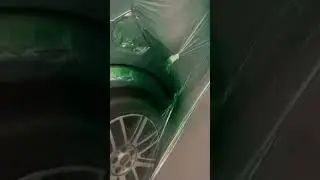 Green mini #automobile #satisfying #bodywork #carbody #carpainter #paint #carpaint #carexterior