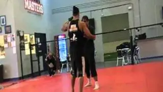 MMA Masters - Mastre Cesar Carneiro pad work