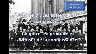 HGGSP  Thème VI La connaissance Chapitre 16 Produire et diffuser des connaissances