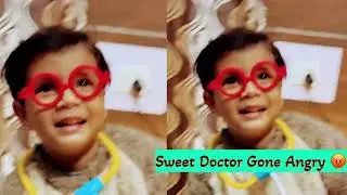 Sweet Doctor Turns Angry 😂 | Cute Baby Doctor Playing with Mom 🩺 #cutebaby #funnybaby #funnymoments 