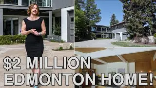 $2,000,000 Mid-Century Modern House in Edmonton's Laurier Heights! - Million Dollar Property Tour
