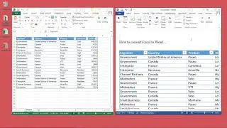 How to Convert Excel to Word Document