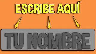 Escribe tu propio nombre para el player / Tutorial en unity