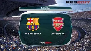 PES 2017 | Barcelona vs Arsenal | Full Match Gameplay | PC Max Settings [1080p HD] [Smoke Patch]