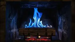 Ultra Cozy Blue Flame Fireplace for Deep Relaxation,