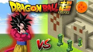 Creeper ATTACK on GOKU | Dragon Ball Minecraft series Episode 4