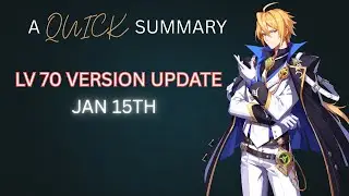 NEW PATCH NOTES ARE LIVE.  | A QUICK SUMMARY | LV 70 VERSION UPDATE. CRYSTAL OF ATLAN