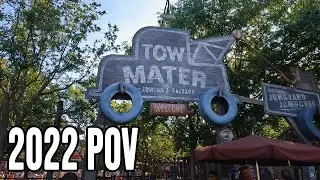 Mater's Junkyard Jamboree - Disney California Adventure Ride 2022 [4K POV]