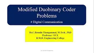 Modified Duobinary Signaling Schemes - Problem