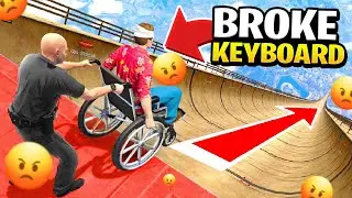 I MADE @Gareebooo RAGE AND BREAK HIS KEYBOARD IN THIS GTA 5 RACE
