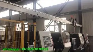 cnc lathe machine with automatic part loader.