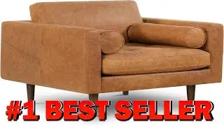 POLY & BARK Napa Lounge Chair  42  Cognac Tan  - B07QPC5M5Y
