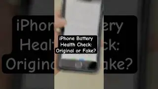 iPhone Battery Health Check: Original or Fake? #iphone #smartphone #tech