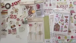 Simple Stories Classic Christmas, Mistletoe Kisses and Sizzix dies NEW