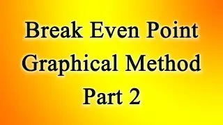 شرح نقطة التعادل بطريقة الرسم (Break Even Point)