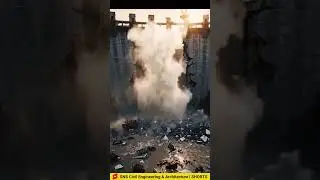 Mega Dam COLLAPSES in Seconds #civilengineering #architecture #construction #dam  #shorts  #ai