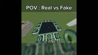 Minecraft Real vs Fake #minecraft #shorts