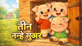 🐷🐷🐷 तीन नन्हे सुअर | पंचतंत्र की कहानियाँ | Panchatantra Stories| Hindi Stories for Kids | Moral Lok