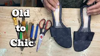 From Worn-Out Black to Elegant Blue | Heel Transformation