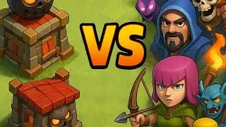Bomb Towers vs All Elixir Troops 🔥 | Clash of Clans Ultimate Defense Test! @ClashOfClans #viral