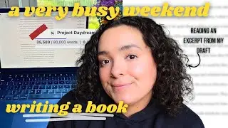 cozy spring writing vlog, writing 5k words & reading an excerpt from my draft