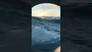 A view from the porthole of a seagoing vessel |