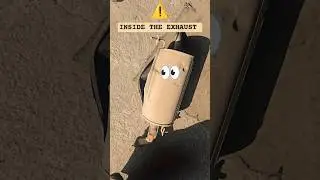 ⚠️Inside The Exhaust #exhaust #mechanic #garage #ytshorts
