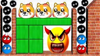 🤣 3&times;3 Challenges Games / Hide Ball Brain teaser games 🆚 Huggy story 2048 Gameplay part 31